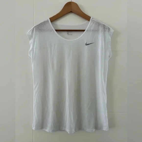 Nike Dri-fit Cool Short Heathered Sheer Short Sleeve, size large. - Picture 2 of 7